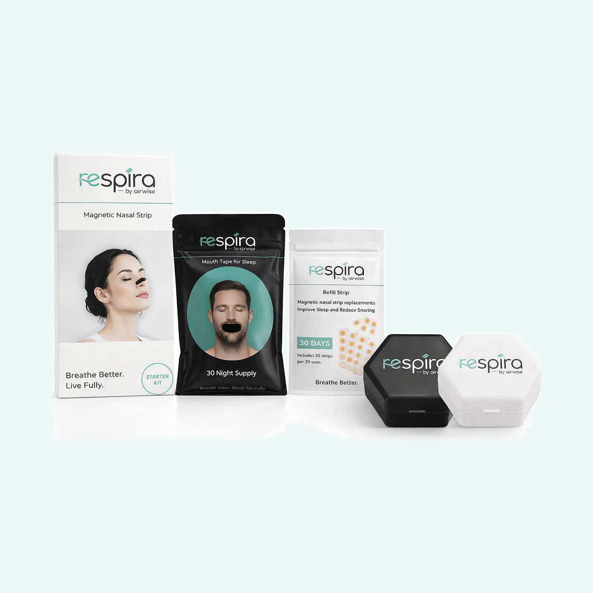 Bandas nasales + mouth tape para dejar de roncar