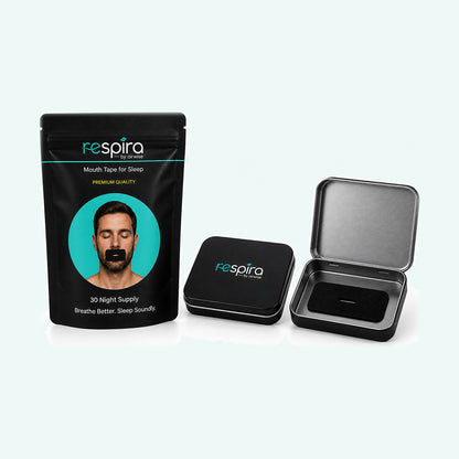 Kit Viajero Mouth Tape (30 días ) + Estuche Metálico
