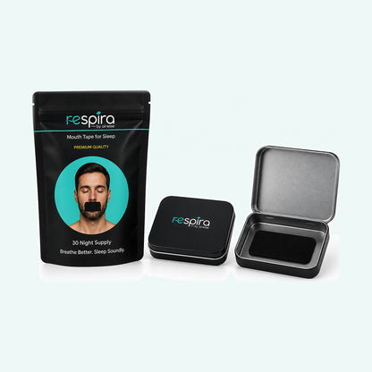 Kit Viajero Mouth Tape (30 días ) + Estuche Metálico